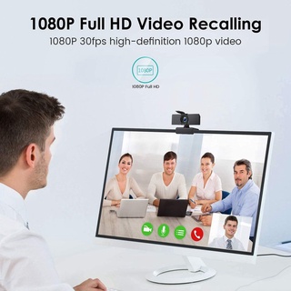 listo stockwebcam 1080p webcam de alta definición con cubierta de micrófono cámara web