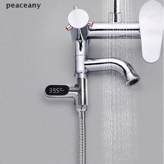 [paz] termómetro de ducha de agua con pantalla led/monitor giratorio de temperatura del agua 360. (6)