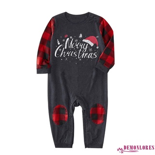 Demq-navidad familia coincidencia de pijamas conjuntos, papá mamá niño bebé de dibujos animados impreso ropa de dormir conjuntos de ropa de hogar (8)