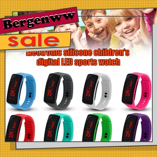 【Hot sale】 Children Kids Silicone Band LED Screen Electronic Digital Sports Wrist Watch