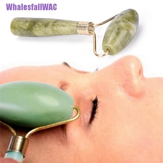 (whalesfallwac) rodillo de masaje facial de jade herramienta de belleza facial cuello de ojos cuerpo terapia anti envejecimiento