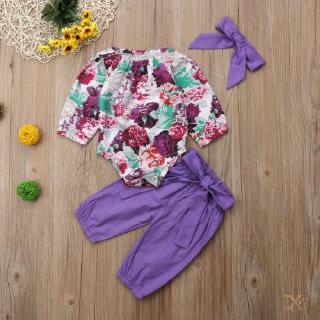 Jx-Cjto ropa para niñas bebés/Blusa Floral/pantalones/Leggings