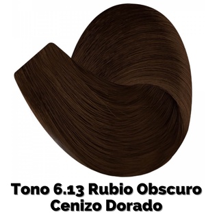 Color Tech Tinte Permanente Tono Capuchino 6.13 Rubio Obscuro Cenizo Dorado Tubo 90g Incluye Peroxido 20vol135ml (2)