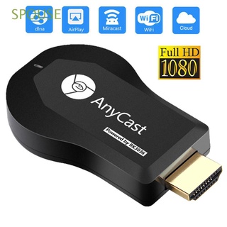 SPOUSE Anycast M9 Plus Inalámbrico TV Stick DLNA Pantalla de espejo Receptor de pantalla Wifi Dongle de TV Compatible con HDMI Airplay Miracast 1080P