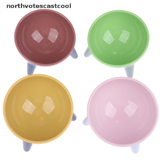northvotescastcool tilt pet bowl con soporte para almacenamiento de gatos de alimentos levantado antideslizante protector de cuello nvcc