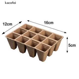 [kacofei] 10 bandejas de cultivo de semillas biodegradables maceta de plantas de semillas de hierbas vivero (4)