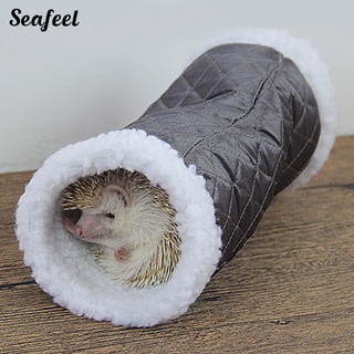 (Seafeel) Navidad mascota hámster conejo ardilla erizo túnel juguete tubo caliente nido cama (4)