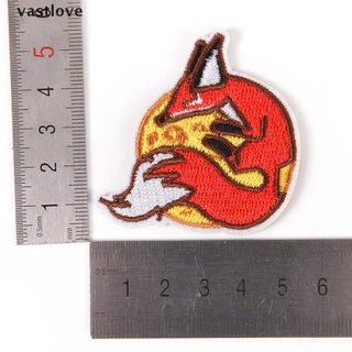 [vastlove] fox iron on patch embroidered applique sewing clothes stickers garment apparel .