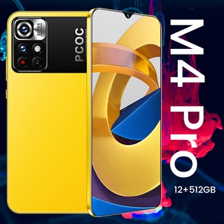 Teléfono PCOC M4 PRO 4G 5G Smartphone 12GB + 512GB Móvil Original 6.7 Pulgadas Barato Android