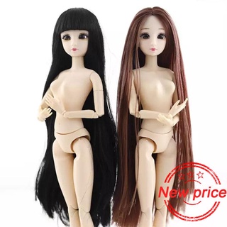 creativo bjd barbie muñeca diy encantadora princesa regalos cuerpo cabeza 1/6 3d 30cm muñecas niña juguetes muñecas n2n8