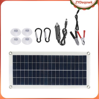 kit de panel solar 10w 18v policristalino cargador de batería mantenedor dual puerto usb + cable para teléfonos móviles deportes (6)