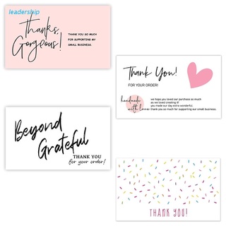 leadership 30PCS Thank You For Supporting My Small Business Cards Elegant Professional Design for Online Retailers Small Business