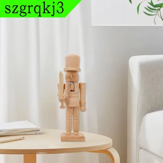 [shasha] figuras de madera de cascanueces mini marionetas 20,5 cm/8.07 pulgadas para niños de navidad