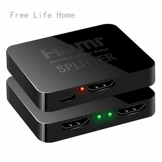 Free life home HDMI divisor 1 entrada 2 salida 4K HDMI divisor 1 a 2 amplificador para full HD 1080P 3D