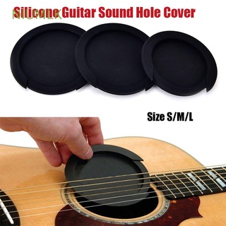 NIUMLK Size S/M/L Black Buffer Block Stop Plug Silicone Acoustic Feedback buster Musical Instruments Accessories High quality Size S/M/L Classic Guitar Parts Sound Hole Cover
