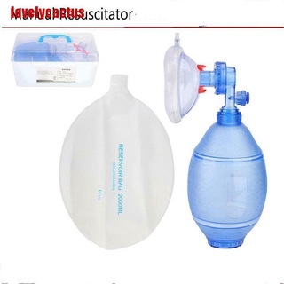 [lovely]Manual Adult Resuscitator Ambu Bag Oxygen Tube Simple First Aid Set For Patients