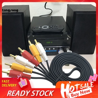Tang_ Replaceable AV Audio Cable 3RCA to 3RCA Replaceable Audio AUX Cable Easy Operation for DVD