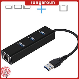 [w20] Hub USB + Gigabit tarjeta de red Hub 3 puertos USB Gigabit Ethernet LAN Rj45 adaptador de red Hub a 1000mbps