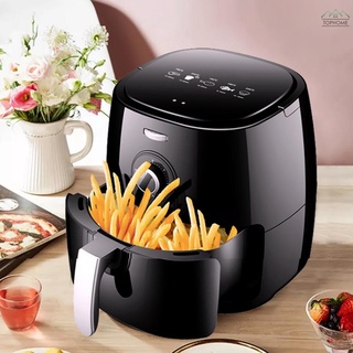 Ť Air Fryer Oven Airfryer 5L 1350W Large Electric Air Fryer Cooker Frying Pot Built-in Grill Non-stick Fry Basket Auto Shut Off Feature 30min Timer with Knob Control 220V