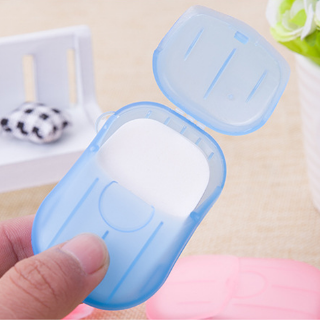 【Stock】 20 Pcs / Box Travel Disposable Soap Tablets In Portable Soap Paper Box Hand Washing Travel Tablets Carry Paper (4)