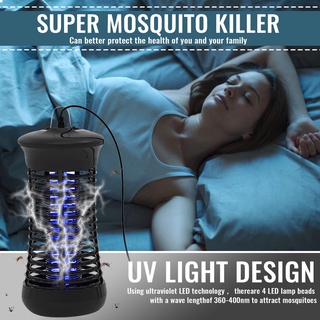 Portátil hogar con choque eléctrico UV LED trampa Mosquito repelente de mosquitos