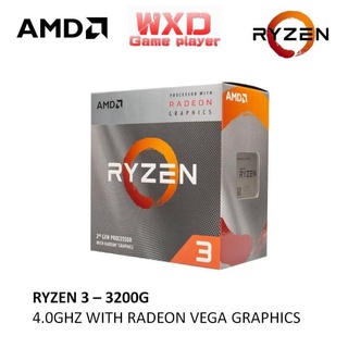 Procesador AMD Ryzen R3 3200G De Cuatro Núcleos Hilos AM4 Interfaz En Caja CPU Con Enfriador Invisible Wraith