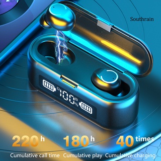 Audífonos inalámbricos Bluetooth 5.0/audífonos inalámbricos Soutf9-43 Tws/inalámbricos/inalámbricos/in-ear con pantalla Led Cvc8.0 Dsp/reducción De ruido Para interiores/exteriores