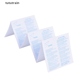 tututrain - kit de reparación de pinchazos inflables, 6 unidades, piscina, 7 x 7 cm, mx
