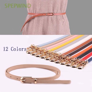 spepwind niñas ajustable cinturón suéter de cuero sintético cinturones delgado flaco cintura mujeres color caramelo elegante moda vestido correa/multicolor