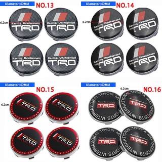 juego de 4 tapas de cubierta central para toyota trd corolla 4runner tundra rav4 tacoma auto insignia de neumáticos hub tapas accesorios (5)