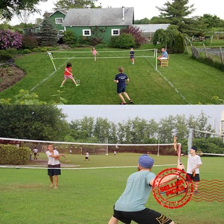 Sport Training Standard Badminton Net Outdoor Tennis Net Volleyball Net Exercise Green Red Mesh D2H5