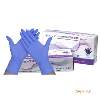 bf 100 guantes unisex desechables, antideslizantes, protectores para el hogar