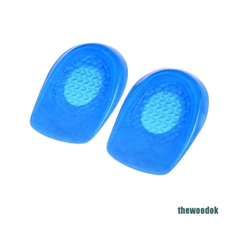 theok - 1 par de plantillas de gel de silicona para talón, suelas, soporte para zapatos, cuidado de los pies (6)