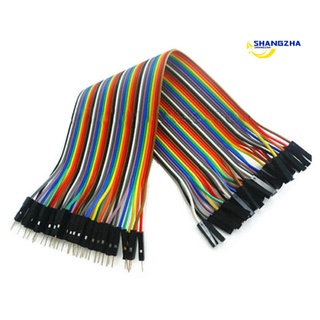 shangzha 40 Pcs 20cm Male to Female Dupont Wire Jumper Cable for Arduino Breadboard