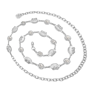 [facaishu] cadena del cuerpo de las mujeres del cuerpo de la correa de metal de la cintura de la cadena del cuerpo de la joyería del vientre cadenas con cuentas de diamantes de imitación de cristal