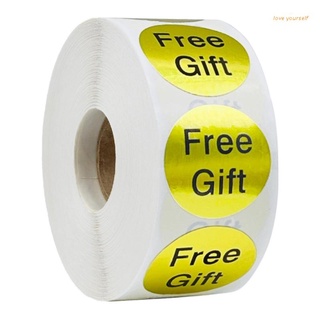 【JJ】 Bright Gold Thank You Gift Sealing Sticker Roll Free Gift Thank Customer Sticker