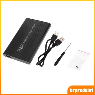 [predolo1] 2.5 " Pulgadas USB2.0 Aluminio IDE HDD Disco Duro Externo Caso Negro