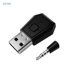 KEYIM 3.5mm Bluetooth-compatible 4.0 + EDR USB Dongle Wireless Adapter for PS4 Controller Bluetooth-compatible Headset/Headphone/Microphone Accessories