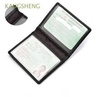 kangsheng bolsa de los hombres cartera pequeña de cuero genuino titulares de tarjetas de crédito para licencia de conducir bifold monedero de negocios con 8 ranuras para tarjetas suave delgado super delgado/multicolor
