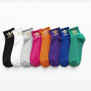 Calcetines deportivos Marca Adidas/calcetines De algodón con logo Tridimensional/cómodos y transpirables