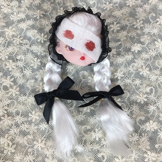 adgaio vendado muñeca broches de halloween encaje pelo clips laterales sangre muñecas pines moda joyería decoración mochila decoración (5)