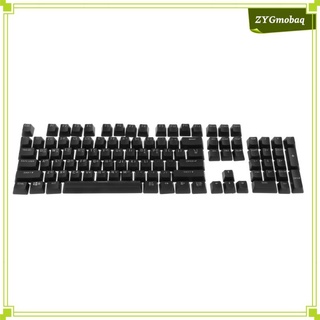 104 Fullset Keycaps PC Gaming Keyboard OEM Profile PBT Translucent Font Keycap Set for Cherry MX Switches Mechanical