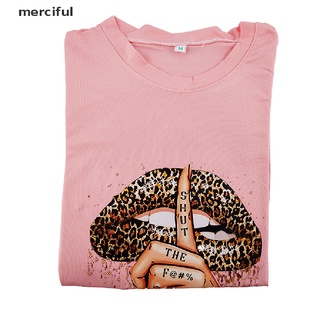 la moda misericordiosa camisa de verano leopardo gráfico camiseta leopardo labio divertido niñas camiseta mx