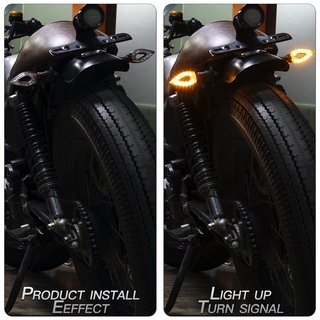 Promoción 1 Par de luces de señal de giro para Motocicleta Universal 12v Motorbike Flasher Led ámbar Luz de cola parpadeante intermitente