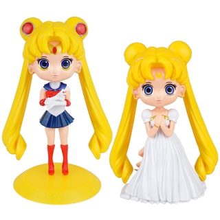 Decoración para hornear pasteles lindo plástico luna Sailor Moon (4)