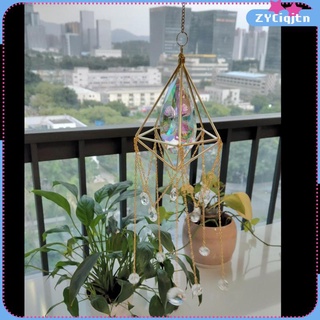 prismas de cristal colgante adorno arco iris maker timbre de viento para regalo, decoración de jardín, ventana, hogar, oficina, plantas,