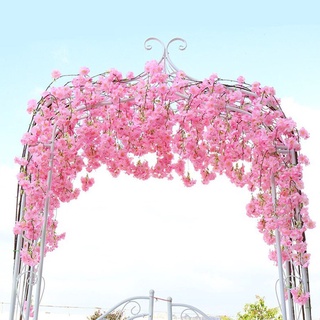 2.3M flores de cerezo artificiales flores de boda guirnalda de hiedra decoración falsas flores de seda vid para fiesta arco decoración del hogar cadena