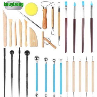 [Kouyi] Set de herramientas de arcilla esculpida de cerámica, 31 piezas de herramientas de modelado de arcilla 449m