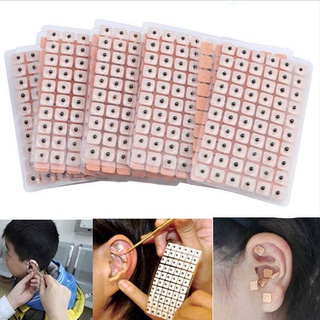 600 unids/3000pcs acupuntura aguja semillas de oreja masaje pasta oreja pegatinas auricular vaccaria prensa semilla