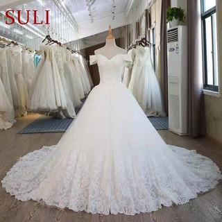 Real Pictures blanco vestido de bola vestido de novia mariage Vintage musulmán más el tamaño de encaje vestido de novia 2021princesa con manga (1)